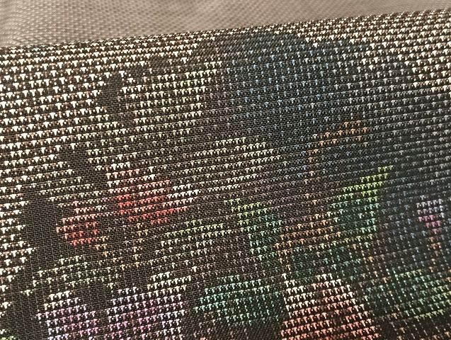 平和屋着物○本場大島紬 9マルキ 雪輪草花文 やまと誂製 正絹 逸品