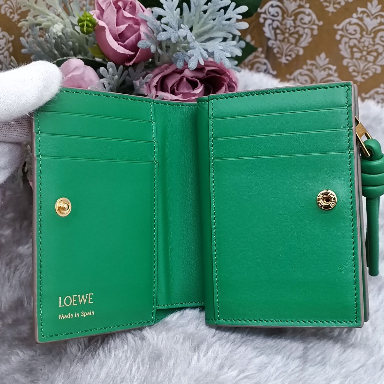 LOEWE 》 ☆美品☆ ロエベ ノット コンパクトウォレット