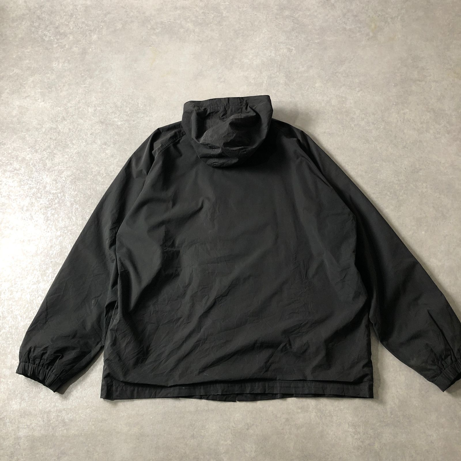 ステューシー　ブルゾン　ビンテージ 90's vintage OLD STUSSY All Black ショーンフォント ロゴ刺繍