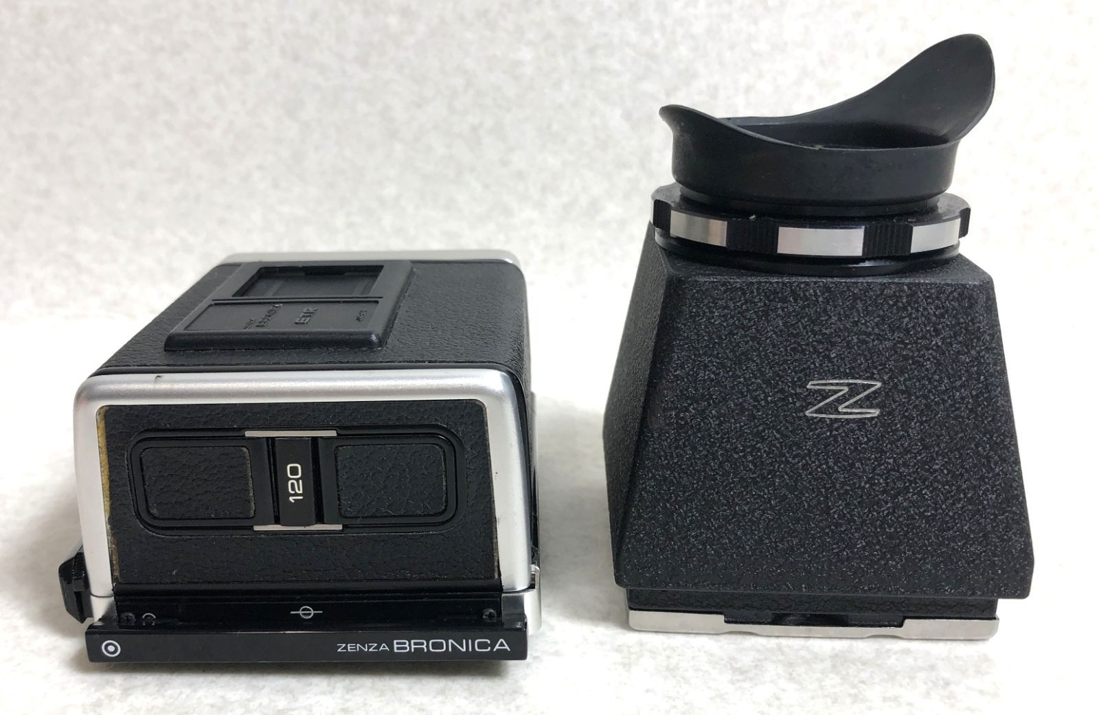 DH1436 ジャンク ゼンザブロニカ ETR 120 フィルムバックホルダー ルーペファインダー セット