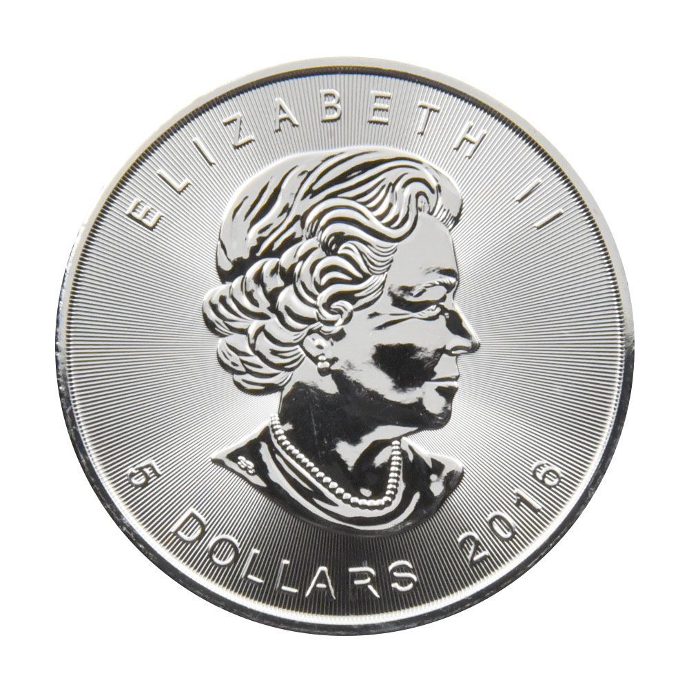 カナダ 2016 メイプルリーフ 5ドル 1オンス 銀貨 【1枚】 (コイン