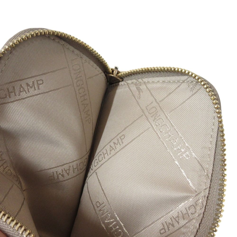 ☆新品 保証書付き☆ロンシャン ル フローネ コインケース レザー 黒 新品同様 LONGCHAMP ロンシャン ル フローネ レザー L字