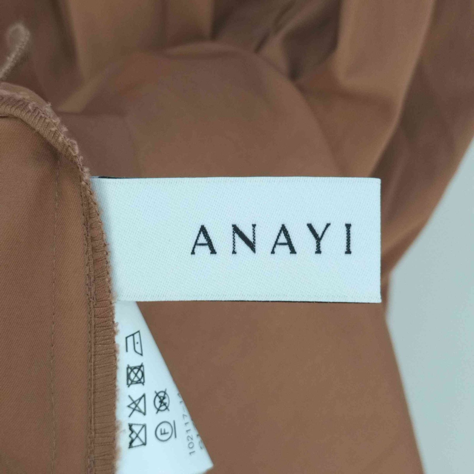 ANAYI コンパクトコットンギャザーワンピース レディース JPN：34 アナイ ANAYI コンパクトコットンギャザーワンピース レディース