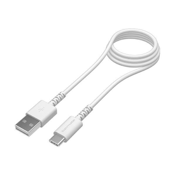まとめ 多摩電子工業USB2.0 Type-C USBケーブル 抗菌 ホワイト 1.0m TH149CA10QW 1本 ×5セット