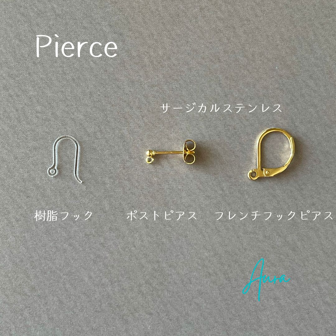 エチオピアンオパールコッパーのピアス／イヤリング 14kgf