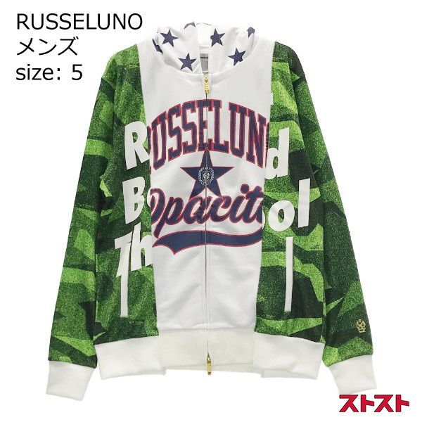 Russeluno ラッセルノ パーカー フーディ メンズ ゴルフ ルチャ 白