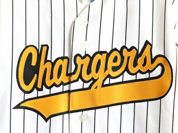 Majestic - 90s USA製 ■ Majestic カレッジ Chargers ストライプ 90s USA製 □ Majestic カレッジ Chargers ストライプ - メルカリ