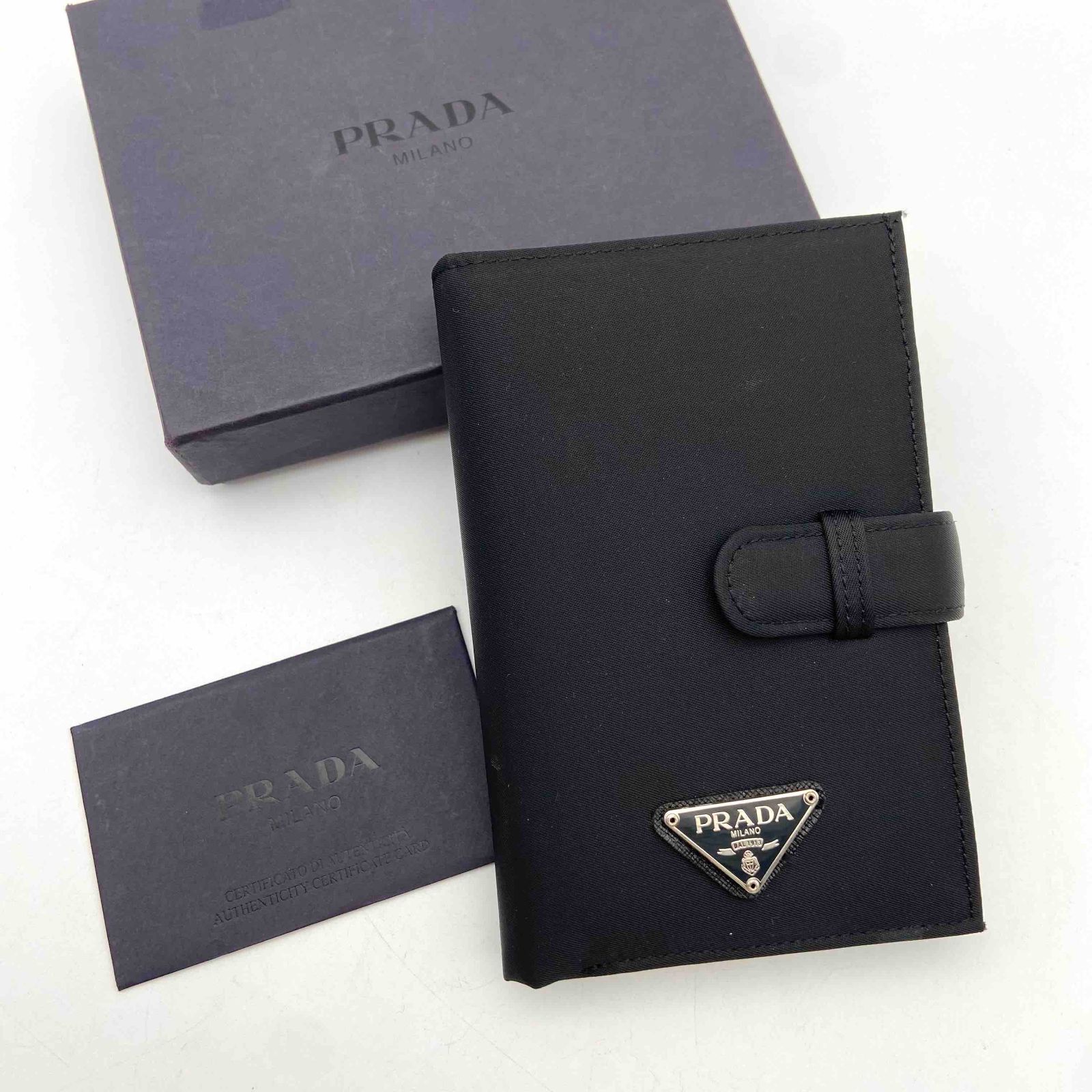 PRADA プラダ 黒 ナイロン システム手帳 手帳カバー - メルカリ