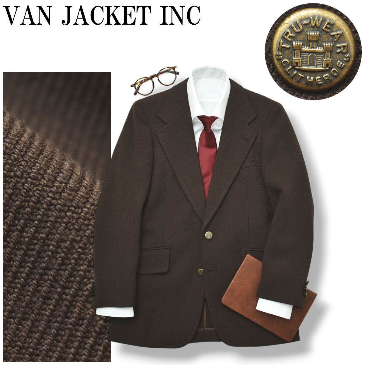 70s80s ヴァン ヂャケット VAN JACKET INC メタルボタン