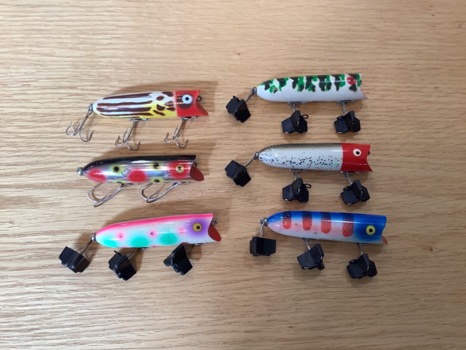 40s HEDDON Lucky13 / ウッド グラスアイ /オールドヘドン ラッキー13