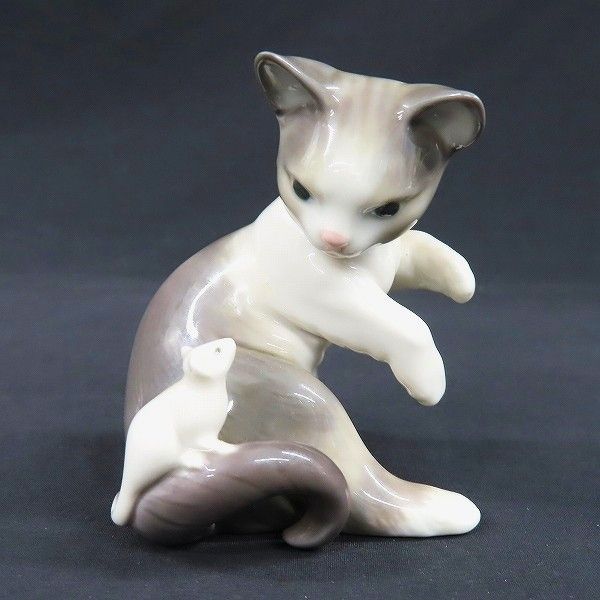 anv リヤドロ LLADRO 陶芸・フィギュリン 驚いた仔猫ちゃん 置物