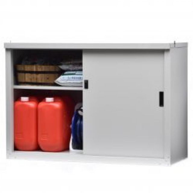 グリーンライフ GREEN LIFE 家庭用収納庫 ホワイト 幅121×奥行き47×高さ83cm HS-1283