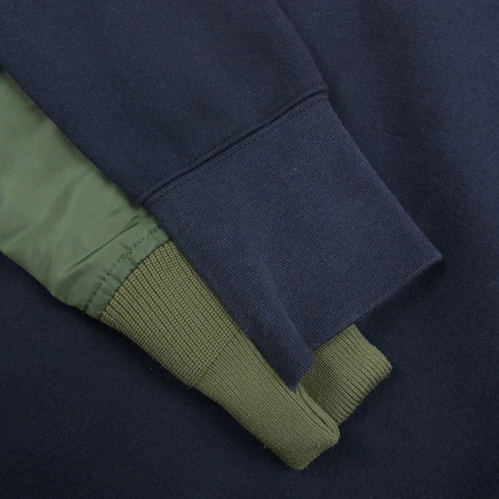 Sacai サカイ 20AW CW2419-475 NRG HOODY MA-1 ドッキング パーカー