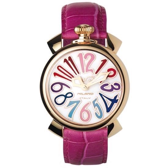 GaGa MILANO ガガミラノ マヌアーレ40MM 5021.1 クォーツ レディース ピンクベルト