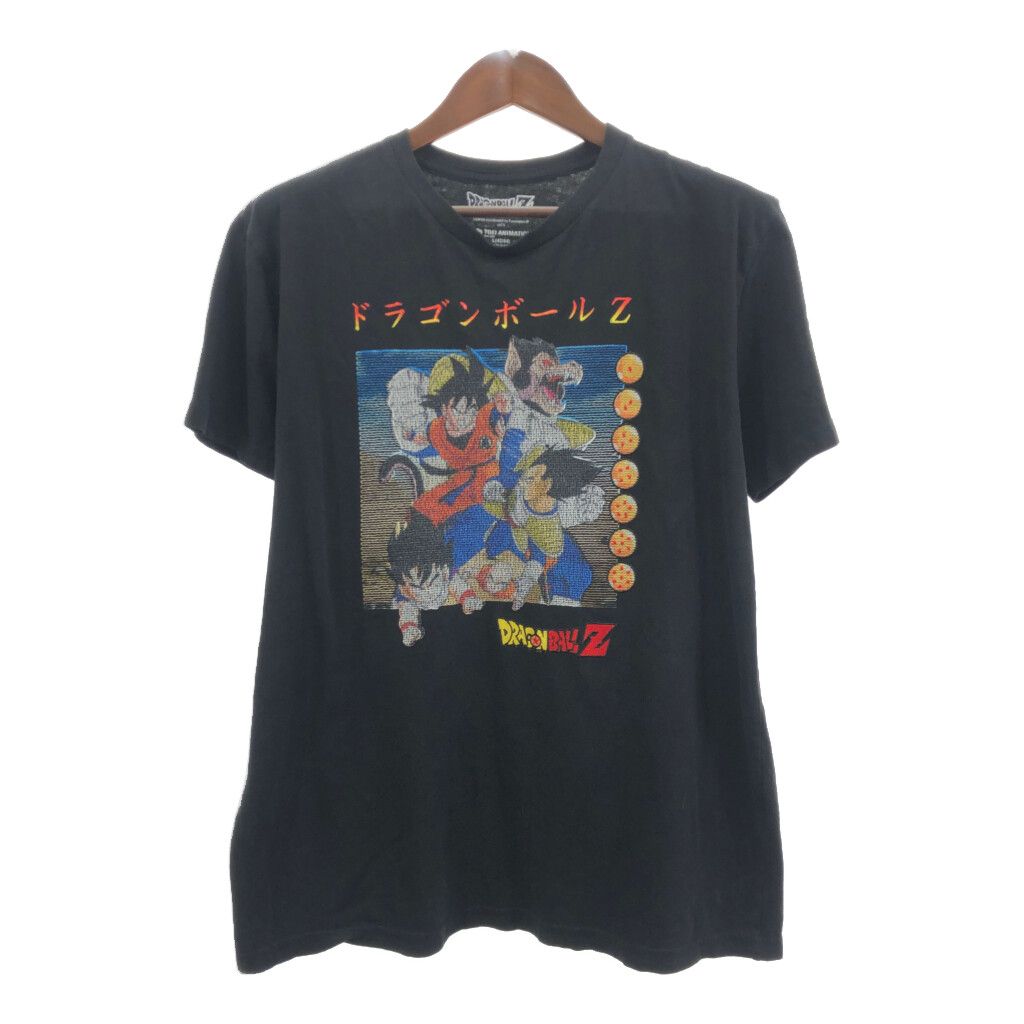 DRAGON BALL Z ドラゴンボールZ 半袖Ｔシャツ アニメT キャラクター ブラック (メンズ L) 中古 古着 Q5743