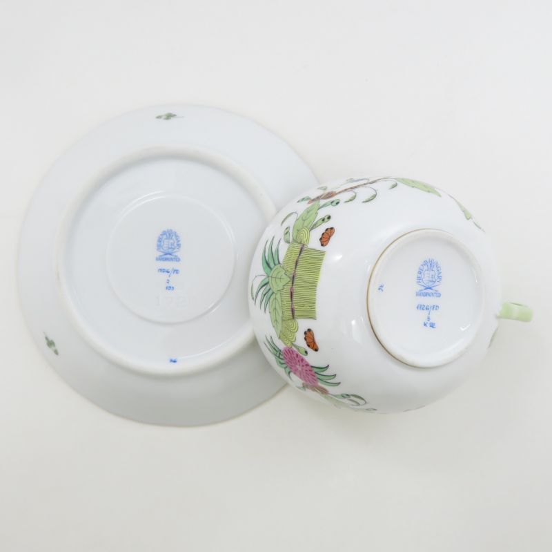 ヘレンド カップ＆ソーサー□インドの華 マルチカラー C&S 洋食器 1客