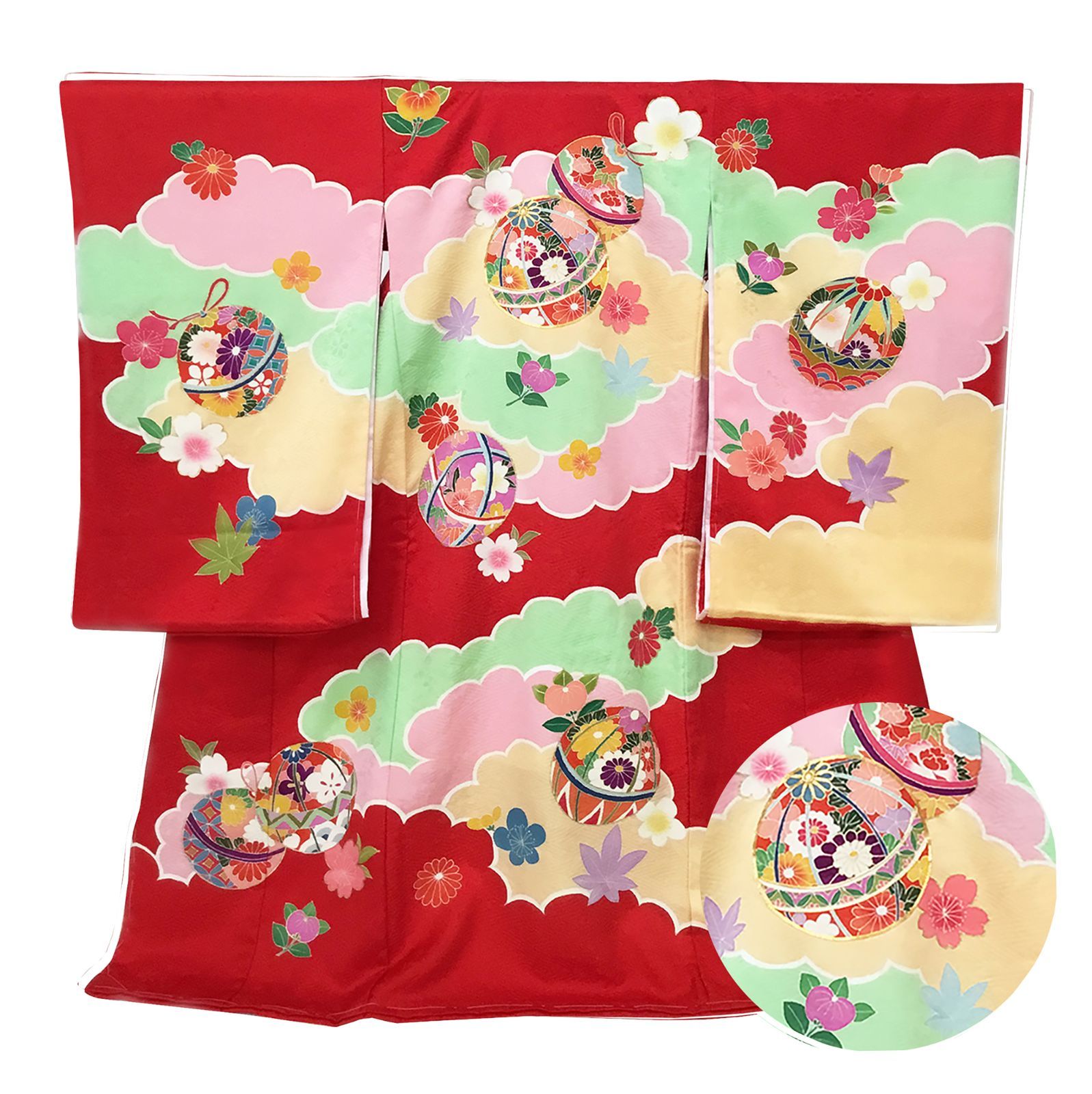 【新品】手書き京友禅 本絞り 金駒刺繍 お宮参り 産着 本金箔 長襦袢付 黒 新品】手書き京友禅 本絞り 金駒刺繍 お宮参り 産着 本金箔 長襦袢