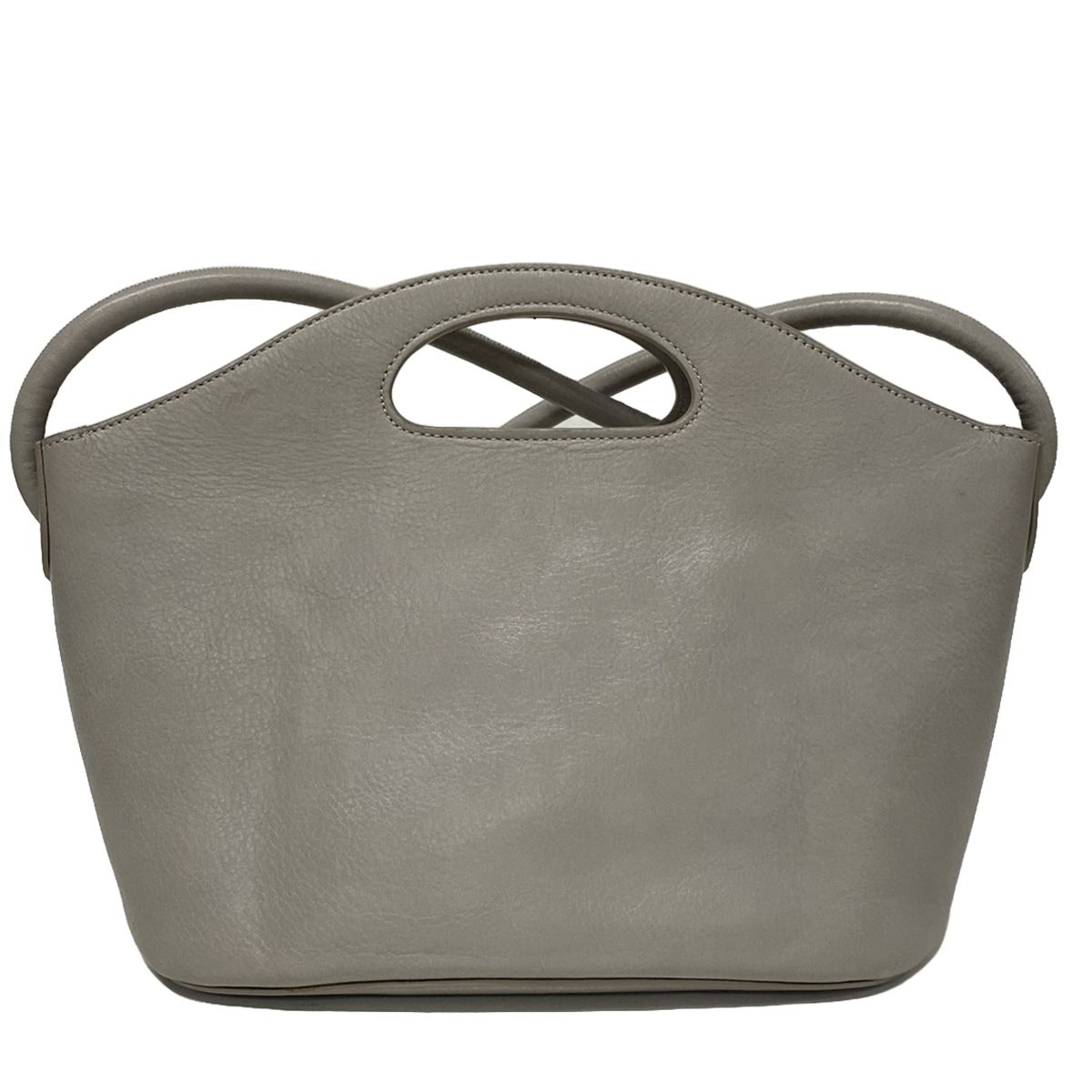 HIROFU(ヒロフ) ショルダーバッグ ライトグレー レザー - メルカリ 