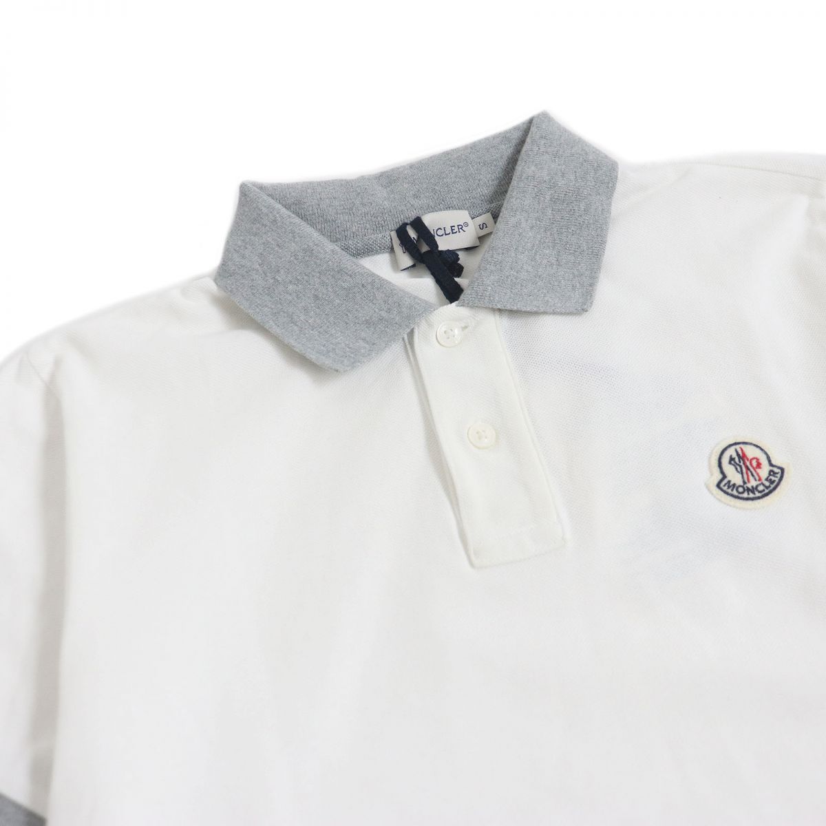 未使用品□MONCLER/モンクレール MAGLIA POLO MANICA CORTA ロゴ