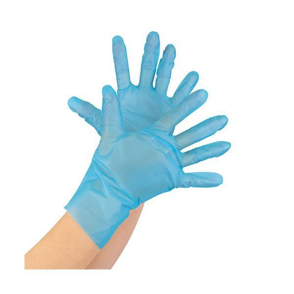 〔まとめ〕 オオサキメディカル ミルキーフィットグローブ ブルー L 70210 1箱 200枚 〔×10セット〕 使い捨て手袋 SKLAD-KIRPICHA_RU