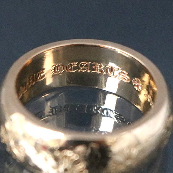 銀座店 クロムハーツ 22K エクストラファンシー リング 指輪 メンズ ゴールド 約12号 9360022Kサイズ