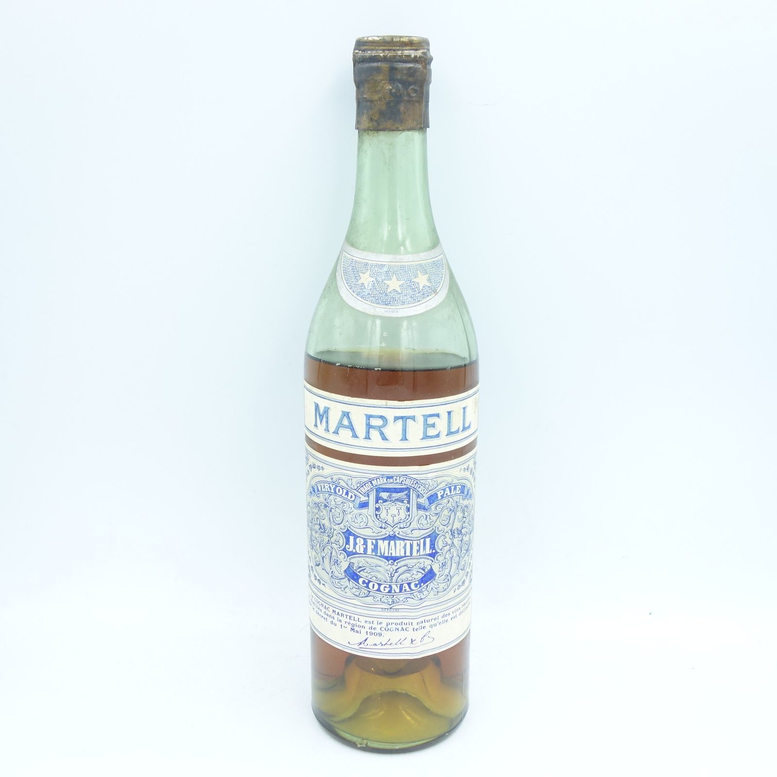 ◇注目! マーテル スリースター グリーンボトル 700ml 40% コニャック