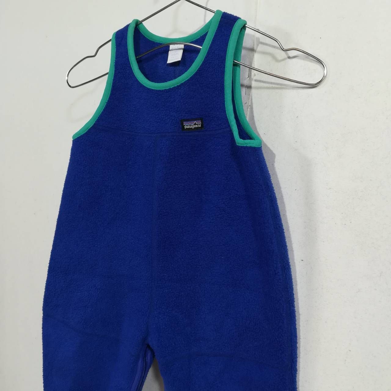 patagonia フリース オールインワン 2T オーバーオール 90 キッズ 古着 90s USA製 Patagonia フリース ノースリーブ