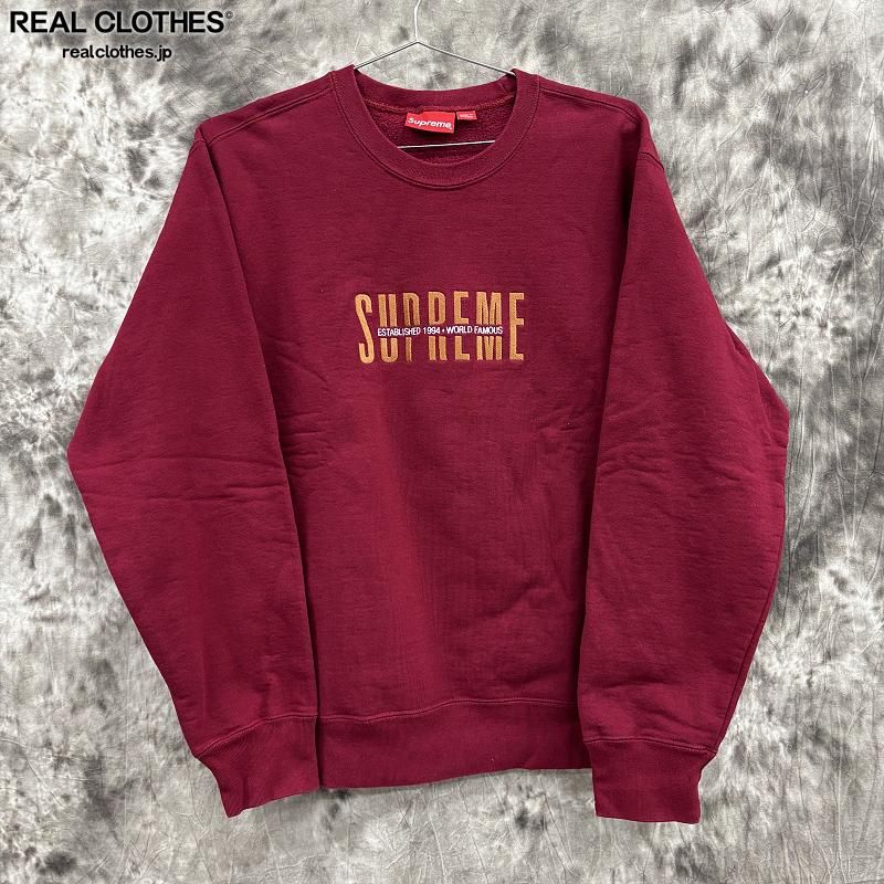 Supreme/シュプリーム【18AW】World Famous Crewneck/ワールド フェイマス クルーネック スウェット トレーナー/L -  メルカリ