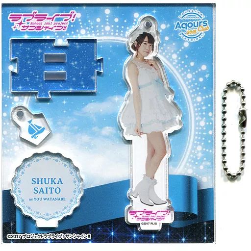 中古】雑貨 斉藤朱夏 アクリルスタンドキーホルダー Vol.4 Thank
