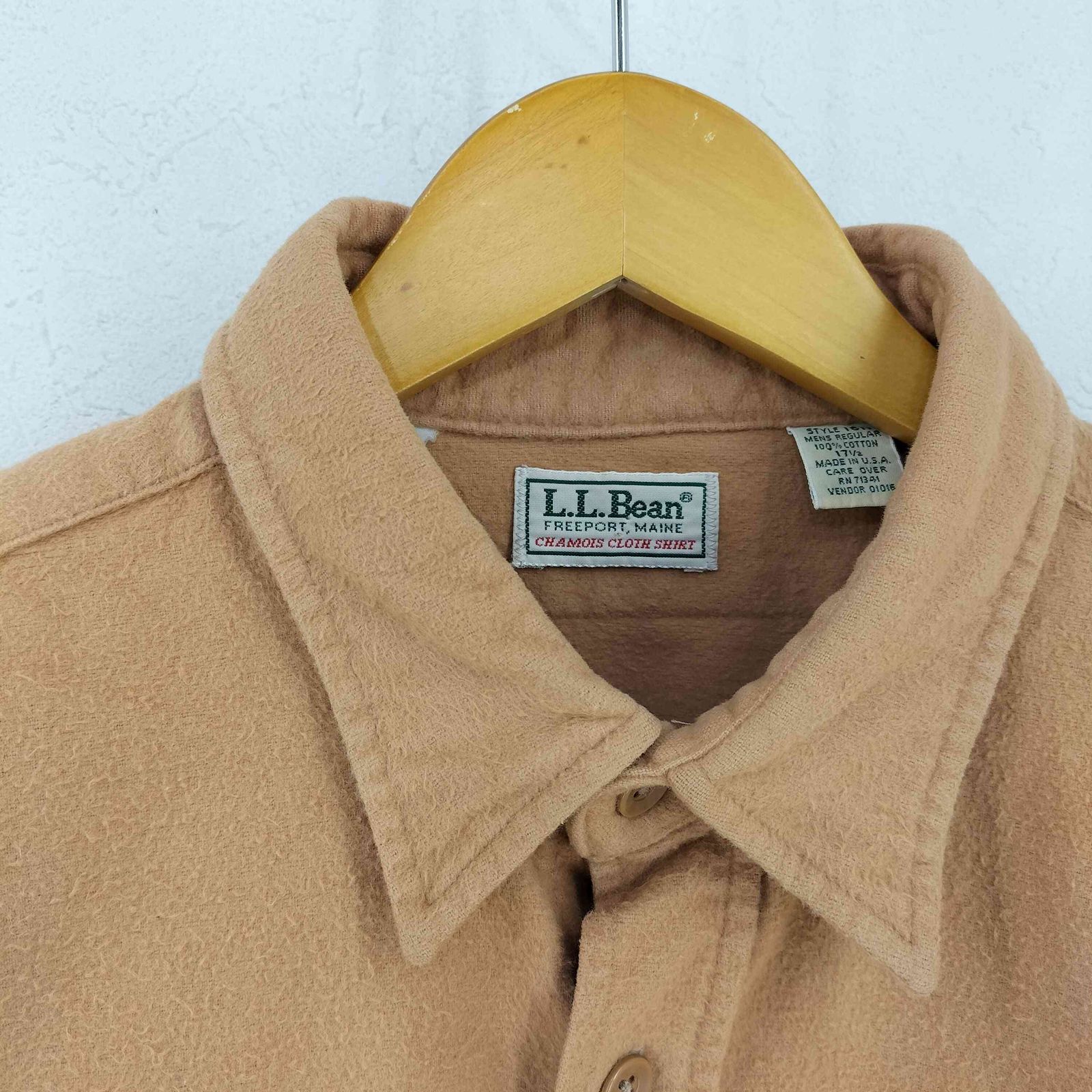 るな エルエルビーン L.L.Bean USA製 CHAMOIS CLOTH SHIRT メンズ 171/2 90s