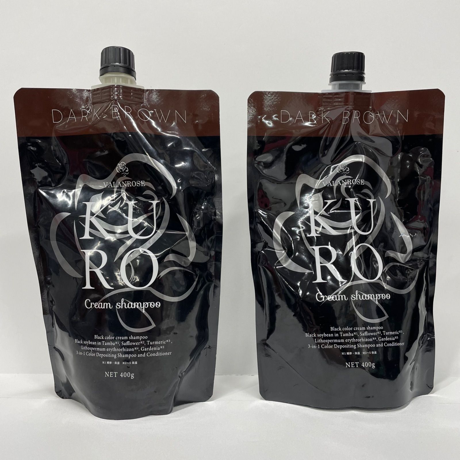 バランローズ クロクリームシャンプー ダークブラウン 400g VALANCE