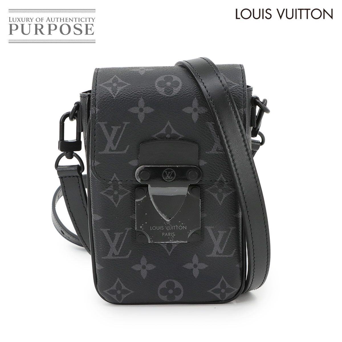 ♥ 展示品 ルイ ヴィトン LOUIS VUITTON モノグラム エクリプス Sロック ヴェルティカル ウェアラブル ウォレット ショルダー 90297978