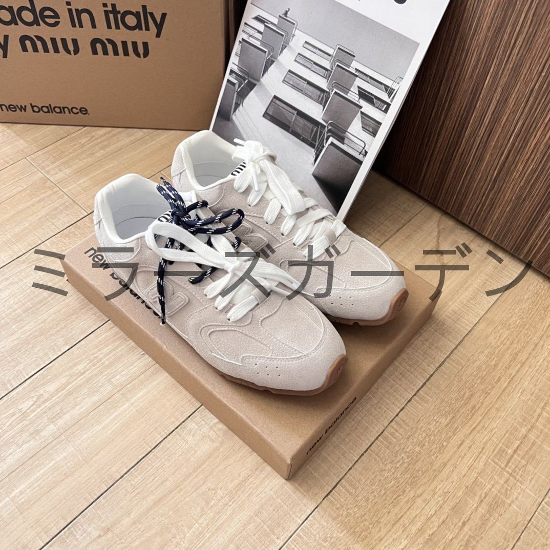 新品 miumiu ミュウミュウ New Balance 靴 レディース スニーカー 箱付 4 - メルカリ