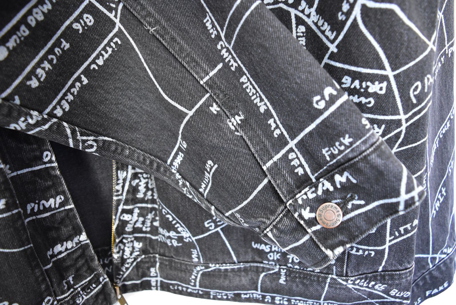 SUPREME シュプリーム 19ss GONZ MAP WORK JACKET ゴンズ マップ ワーク ジャケット ジップアップ 29185 -  863 326