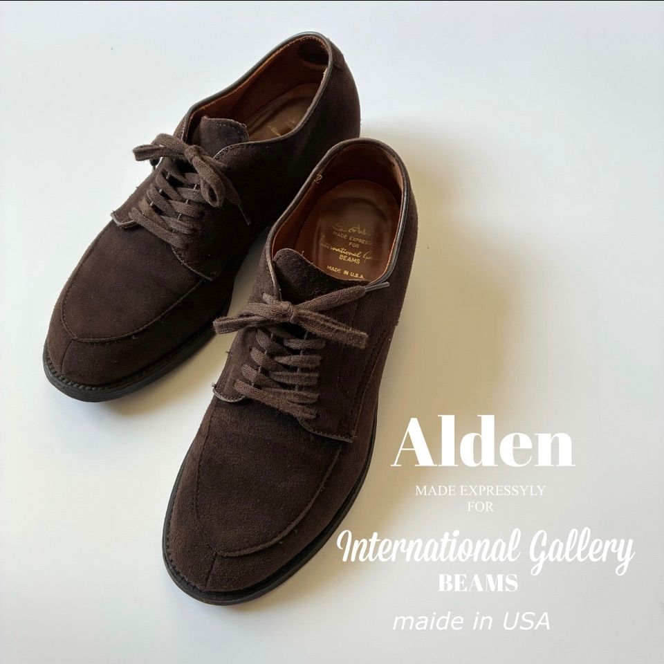 Alden / International Gallery BEAMS 別注 ゴートスエード Vチップ