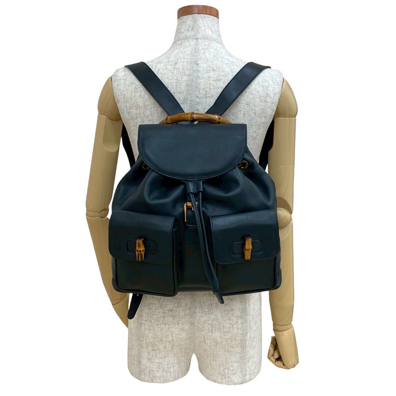 極 美品 GUCCI グッチ ヴィンテージ オールドグッチ レザー 本革