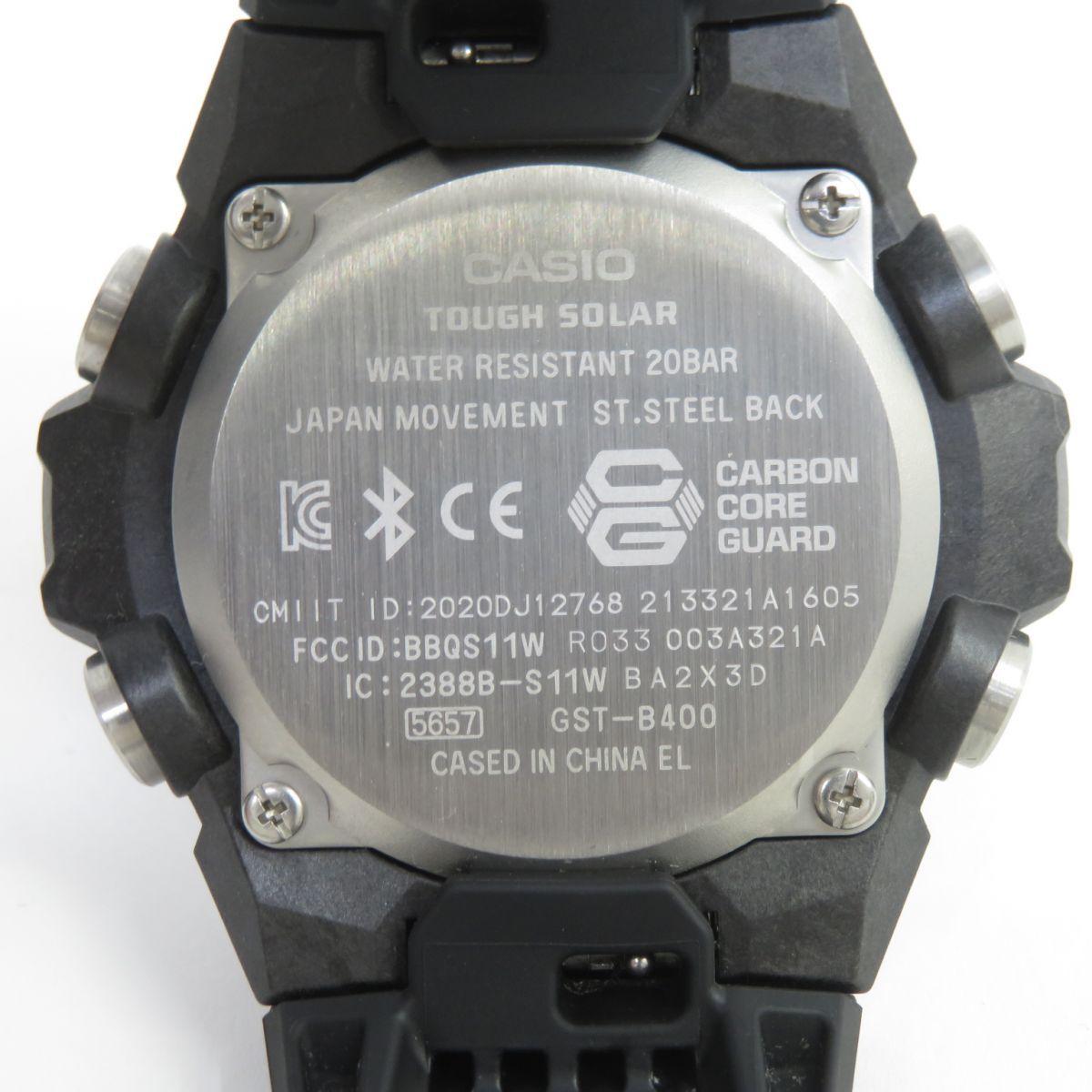 CASIO カシオ G-SHOCK GST-B400FP-1A2JR G-STEEL Gスチール ファイヤーパッケージシリーズ タフソーラー 腕時計 ※中古