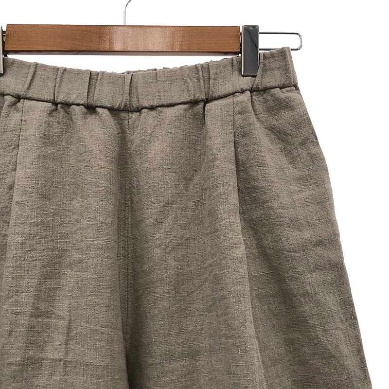 2024SS プラージュ plage Linen Wide Pants リネン ワイドパンツ/ブラック ボトムス フレア スラックス ゆったり カジュアルパンツ パンツ
