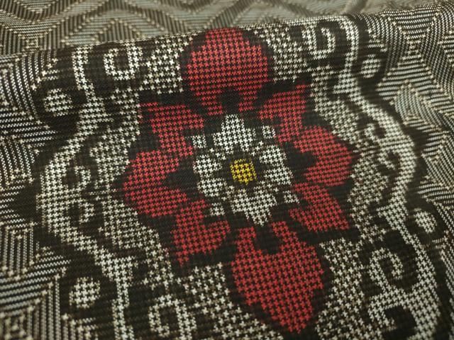 平和屋着物○本場大島紬 龍郷絣 花菱文 正絹 逸品 DAAQ3342ps - メルカリ 