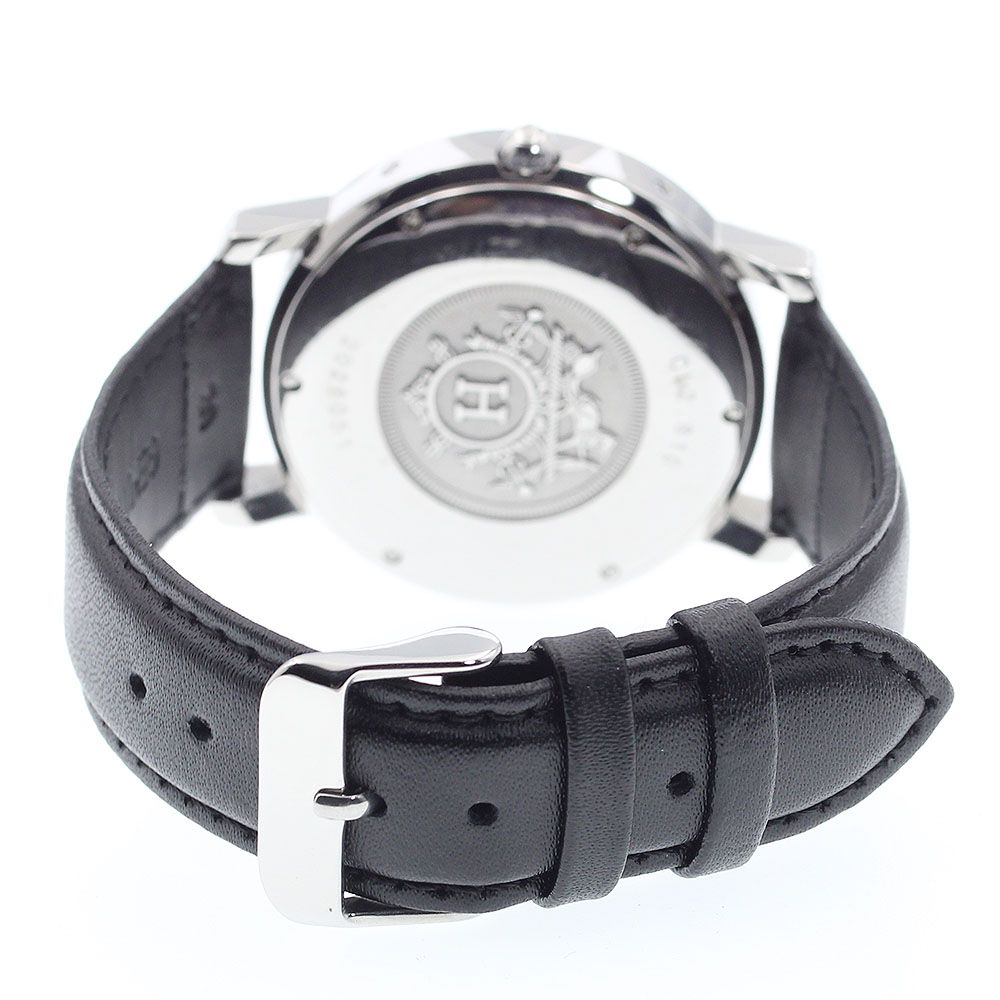 エルメス HERMES CL2.810 クリッパー デイト 自動巻き メンズ良品_  