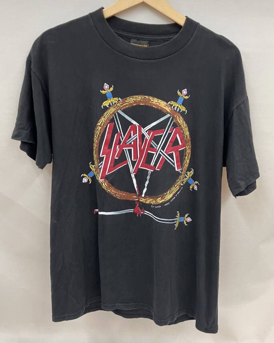 BROCKUM ブロッカム 90s Vintage SLAYER HELL AWAITS 半袖Tシャツ サイズ L MADE IN U.S.A