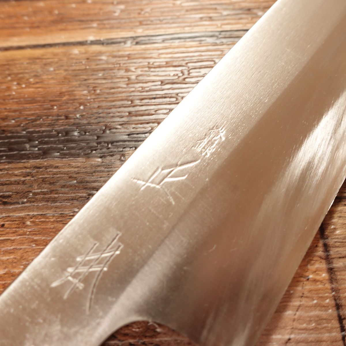 正本 薄刃包丁 研ぎ済 水牛柄 斜め 片刃 菜切り - メルカリ