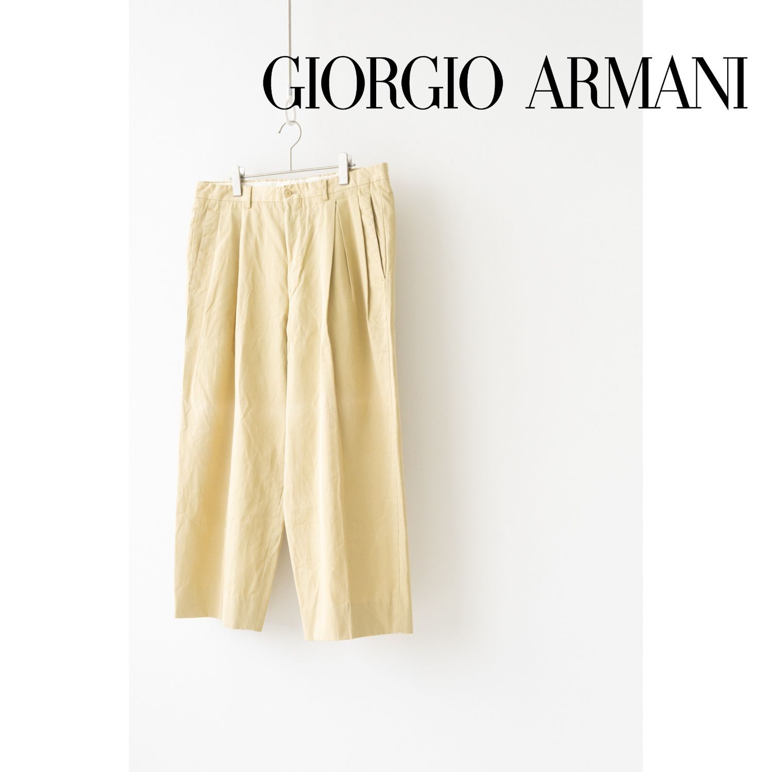GIORGIO ARMANI ジョルジオアルマーニ ワイドチノパンツ