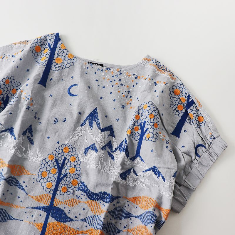 未使用 マーブルシュッド marble SUD EMB Hometown 刺繍 プル