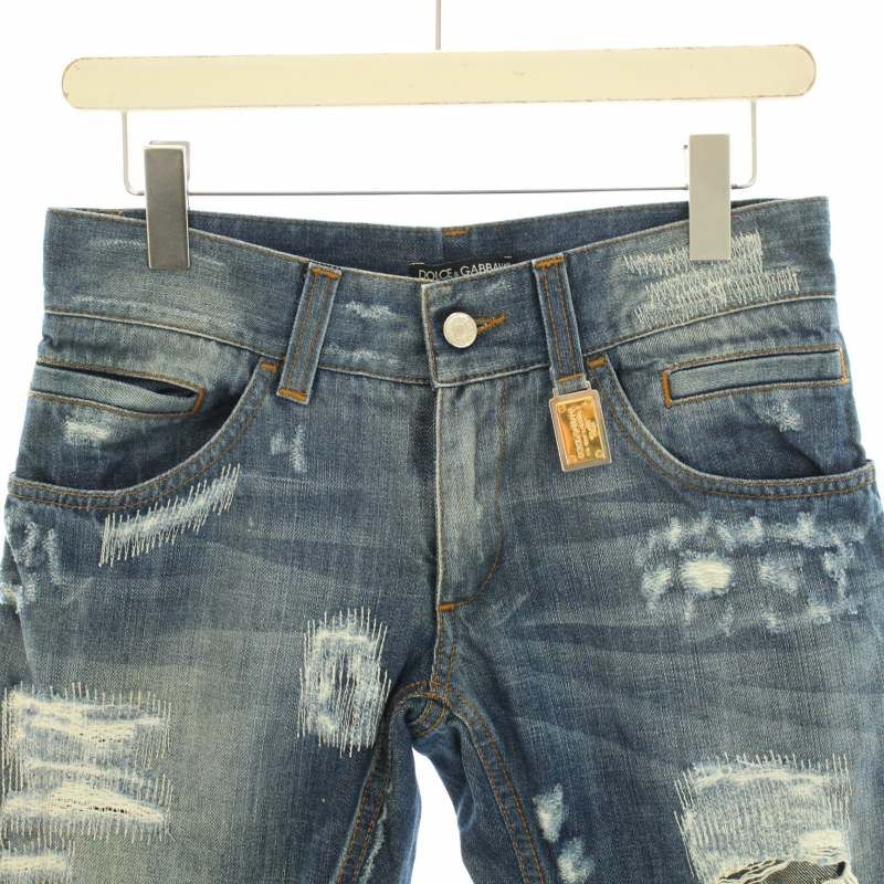 ドルチェアンドガッバーナドルガバダメージデニムパンツジーンズ44