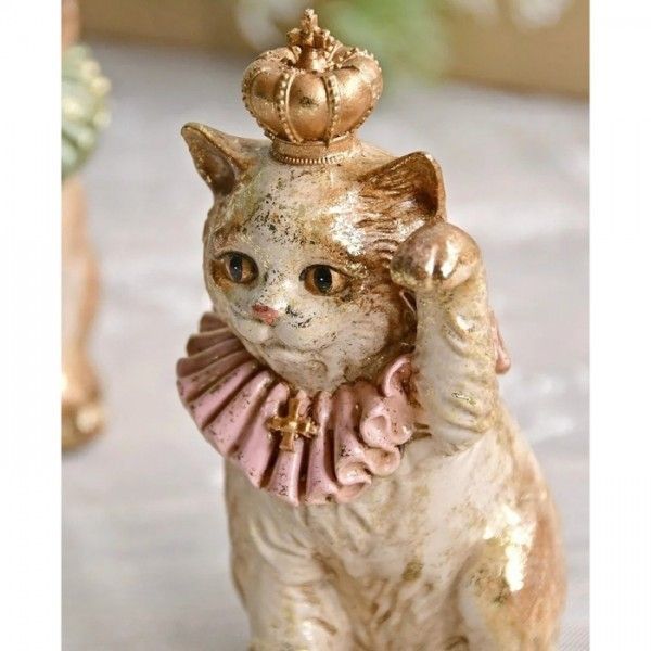 MURATAYA　猫の置物　ゴールド　インテリア　オブジェ 陶器　セメント　ネコ 猫グッズ 猫 インテリア 置物 猫 置物 キャット インテリアオブジェ