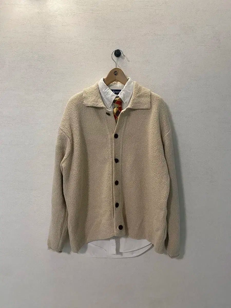 ART IF ACTS カーディガン L クリームベージュ