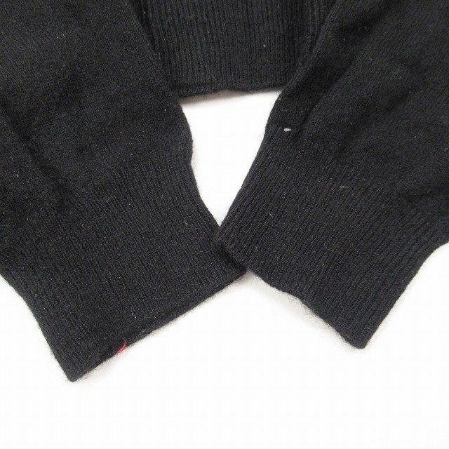コムデギャルソン COMME des GARCONS GN-N011 AD2004 長袖 カーディガン ニット フリル カシミヤ 黒系 ブラック 日本製 無地 レディース COMME des GARCONS - コムデギャルソン GN-N011 AD2004 長袖