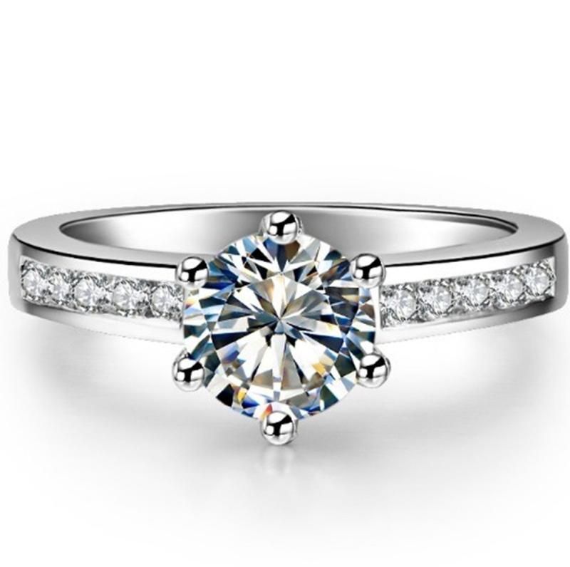 ダイアモンドリング K18ホワイトゴールドリング ハイファッシン