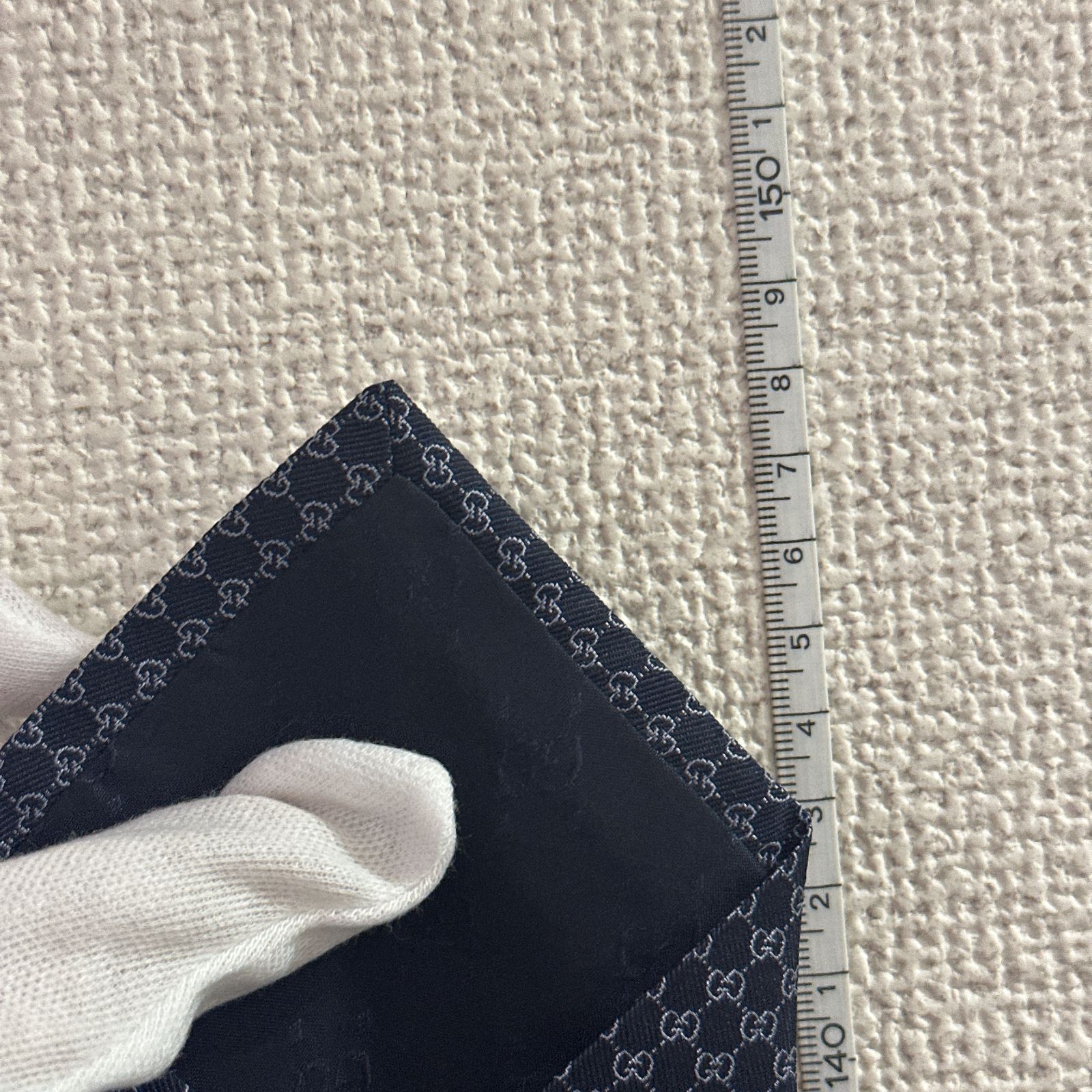 美品】GUCCI ネイビー インターロッキング マーモント GG